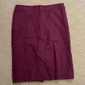 J. Crew | Heather Purple Wool No. 2 Pencil Skirt, Size 4